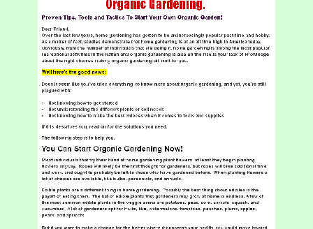 cheap Organic Gardening.