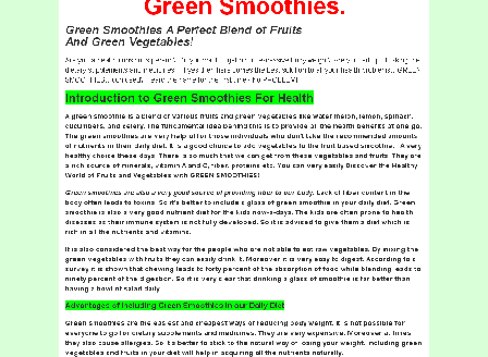 cheap Green Smoothies.
