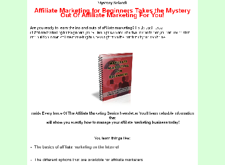 cheap Affiliate Marketing for Beginners Newsletter Comes with Private Label Rights!