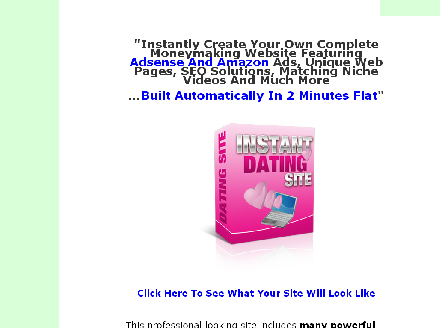 cheap Website Design - Instant Dating Site