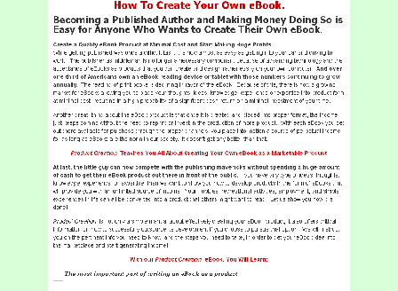 cheap How To Create Your Own eBook.