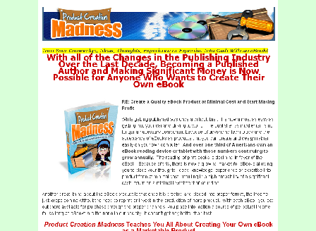 cheap Ebooks - PRODUCT CREATION MADNESS