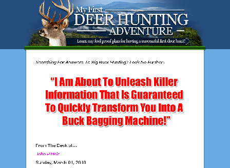 cheap My First Deer Hunting Adventure