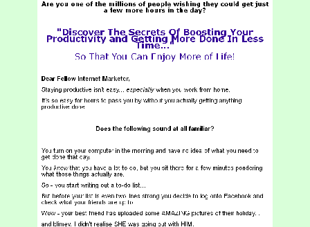 cheap Easy Productivity Secrets Comes with Master Resale/Giveaway Rights!
