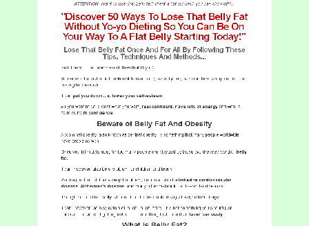 cheap Lose The Belly Fat Comes with Master Resale/Giveaway Rights!