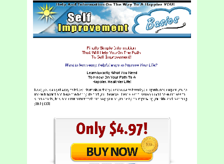 cheap Self Improvement Basics Newsletter Comes with Private Label Rights!