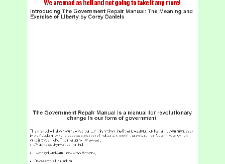 cheap The Government Repair Manual- Digital