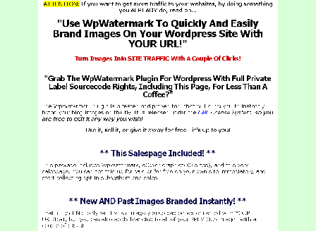 cheap WP Watermark Plugin Comes with Private Label Rights!