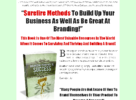 cheap Branding Your Way To Success Comes with Master Resale Rights!