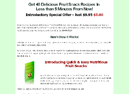 cheap Quick & Easy Nutritious Fruit Snacks