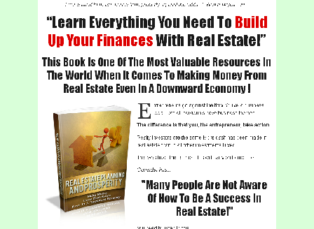 cheap Real Estate Planning And Prosperity Comes with Master Resale Rights!