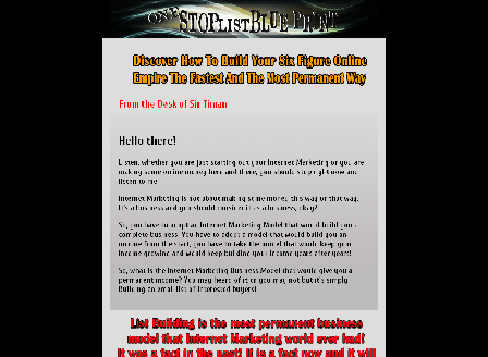 cheap One Stop List Blueprint By Sir Timan