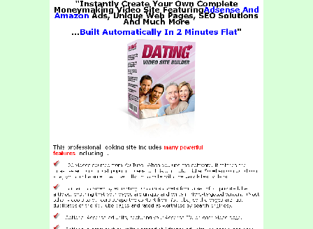 cheap Dating Video Site Builder Comes with Master Resale/Giveaway Rights!