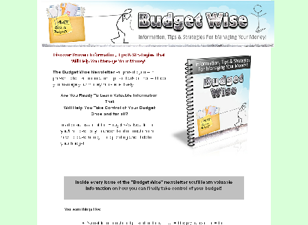 cheap Budget Wise Newsletter Comes with Private Label Rights!