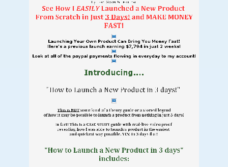 cheap How to Launch a New Product in 3 Days!