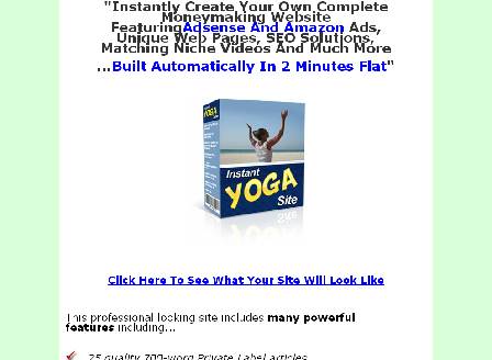 cheap Instant Yoga Site