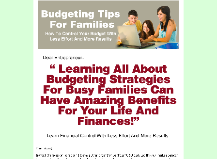 cheap Budgeting Tips For Families