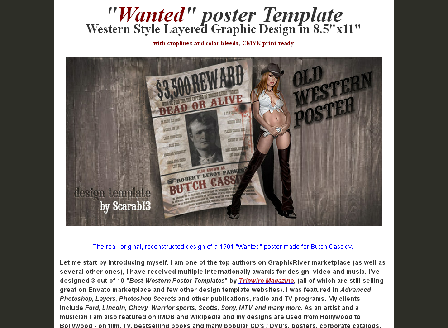 cheap Editable "Wanted" poster of Butch Cassidy