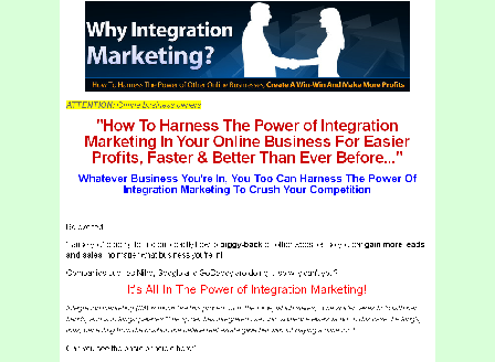 cheap Why Integration Marketing?