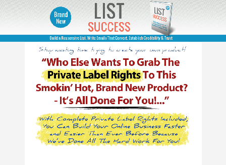 cheap List Success Private Label Rights
