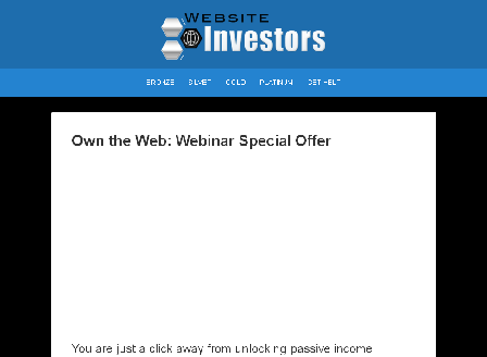 cheap Own The Web - Webinar Special Offer